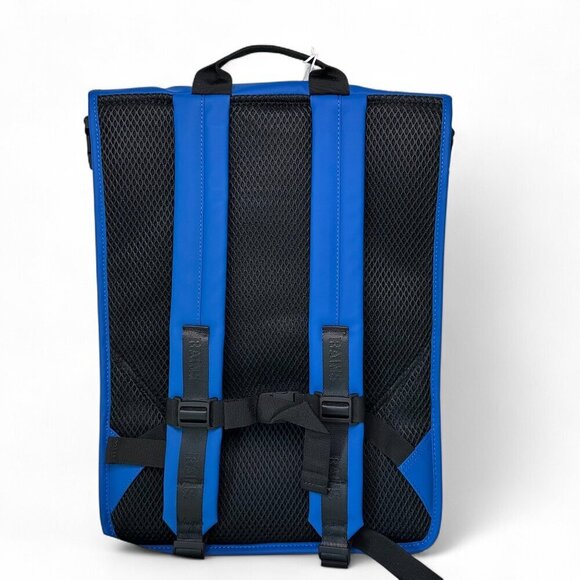 Rains Trail Rolltop Backpack W3 - Blue NWT Unisex - Picture 6 of 16